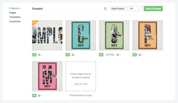Project media section